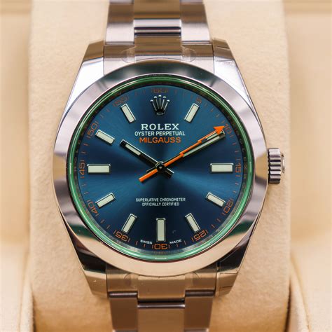 rolex milgauss z blue price.